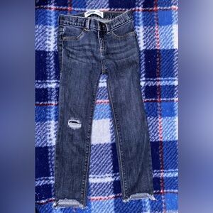 Old Navy Dark Blue Distressed Skinny Jeans